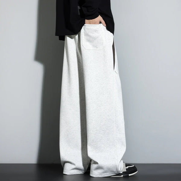 Mens Baggy Cotton Joggers Loose Sweatpants Athletic Fall Pants