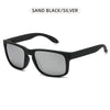 Classic Black Polarized Sunglasses Square Sports