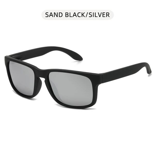 Classic Black Polarized Sunglasses Square Sports