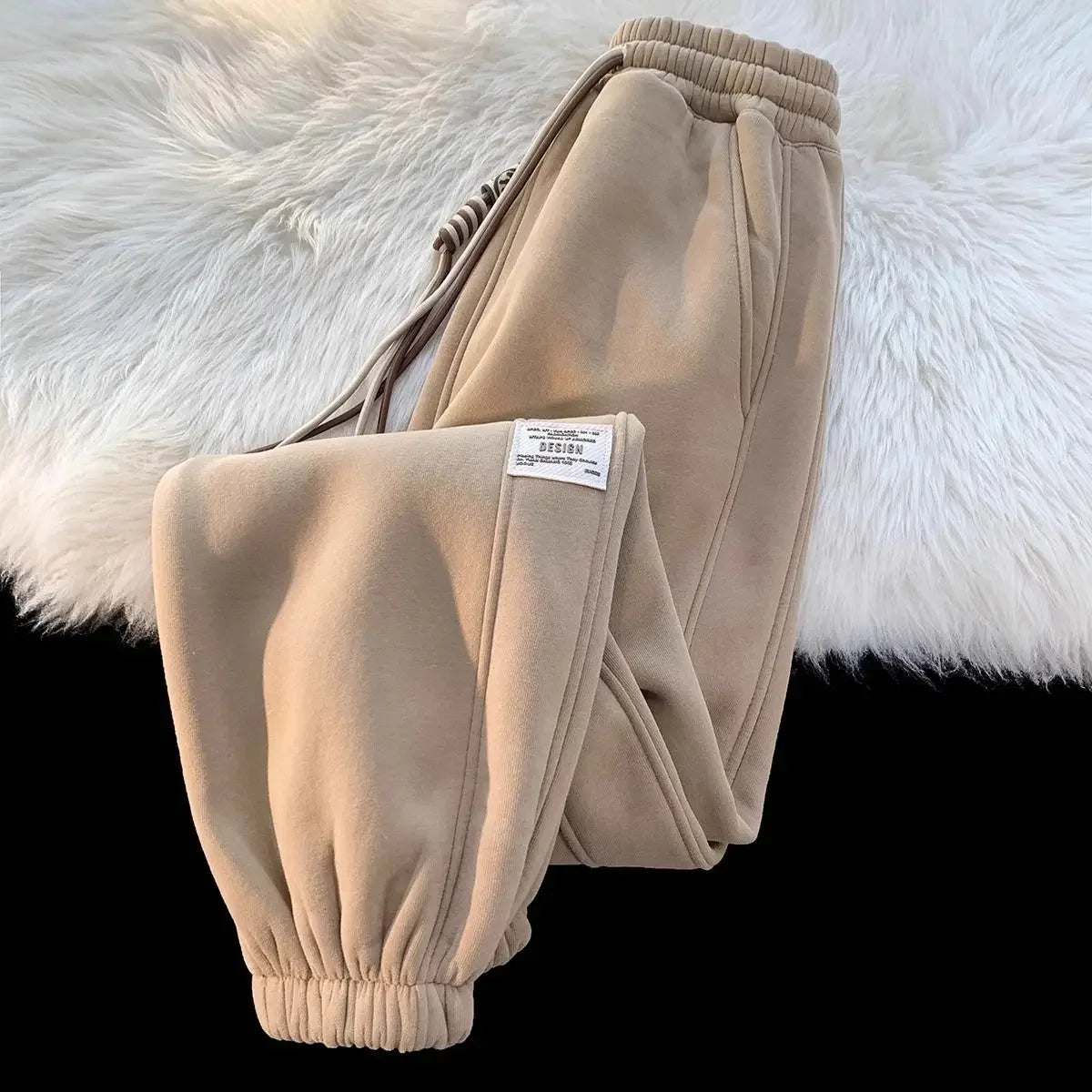 Women's Korean Wide Leg Jogger Pants Loose Casual Streetwear Trousers