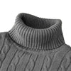Mens Ribbed Turtleneck Sweater Slim Fit Knit Pullover Lightweight