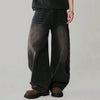 Mens Wide Leg Jeans Baggy Fit Straight Loose Streetwear Denim Pants