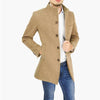 Men’s Wool Blend Trench Coat – Single Breasted Mid-Length Long Jacket (Elegant Winter Style)