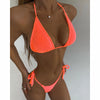 Bikini Solid Swimsuit Women Swimwear Push Up Set Bathing Suit Summer