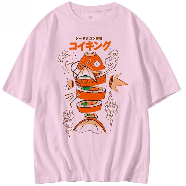 Magikarp Sushi Tshirt Unisex Japanese Koi Carp Graphic Tee Gift