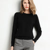 Womens Cashmere Blend Sweater Slim Fit O Neck Knit Pullover Plus Size