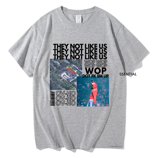 Kendrick Lamar Not Like Us Tshirt Clothing Harajuku Kawaii Tops Summer