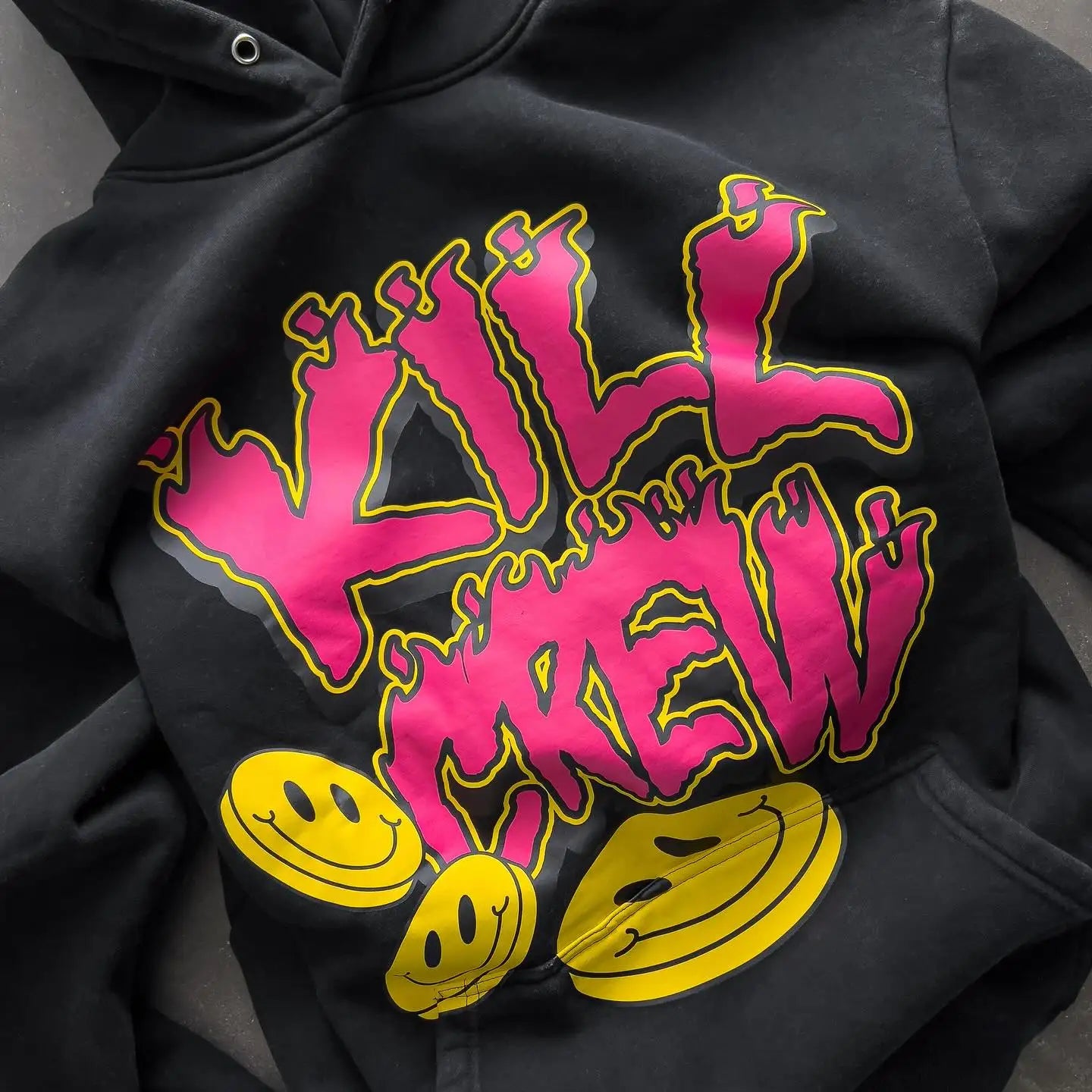 Kill Crew Smiley Face Men Casual Hoodie