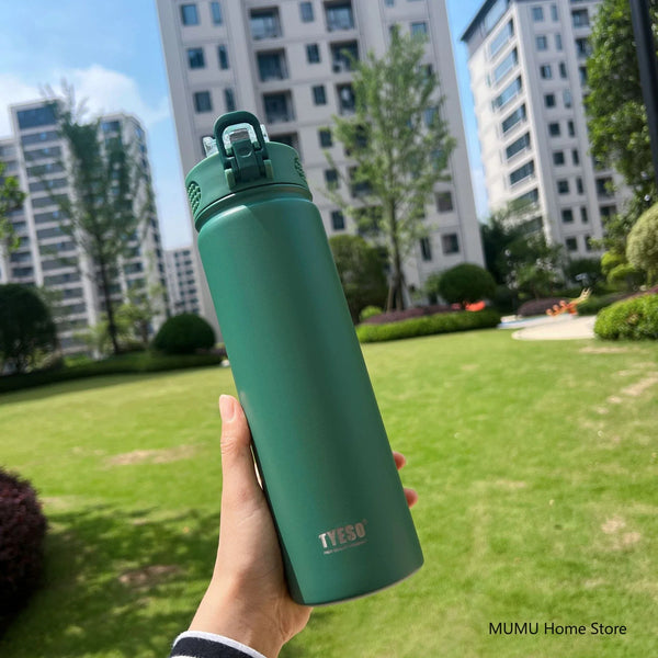 Insulated Water Bottle with Straw 600ml 750ml Stainless Steel