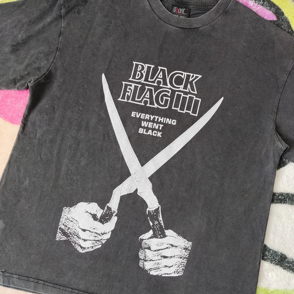 Vintage Yao Fashion Oversize Punk Rock Y2K Streetwear Cotton Tee Men