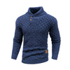 Men's Ribbed Knit Sweater - Crew Neck Pullover Winter Warm