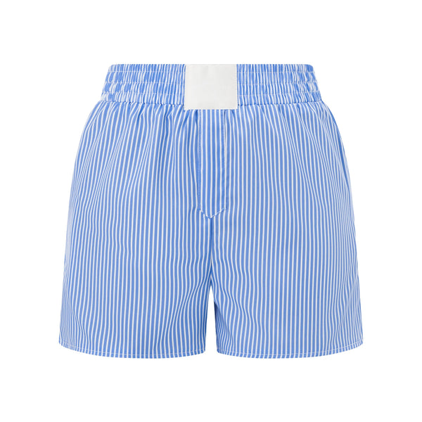 Women's Casual Shorts Stripe High Elastic Waist Loose Short Pants Summer