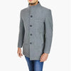 Men’s Wool Blend Trench Coat – Single Breasted Mid-Length Long Jacket (Elegant Winter Style)