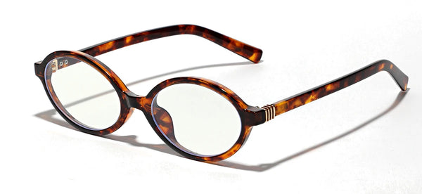 Vintage Oval Glasses Clear Lens