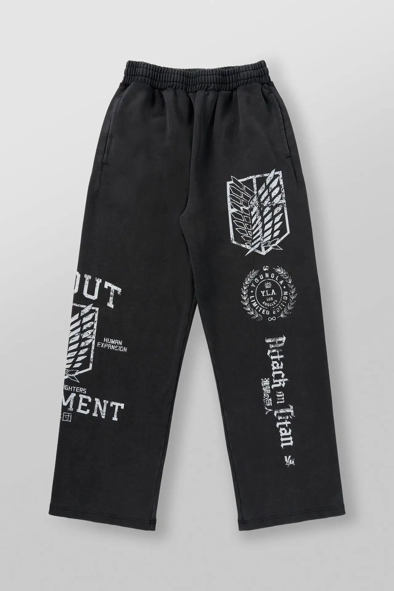 Men's Attack on Titan Joggers Loose Wide-Leg Cotton Pants