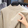 Mens Mock Neck Knit Sweater Winter Pullover Solid Turtleneck Top