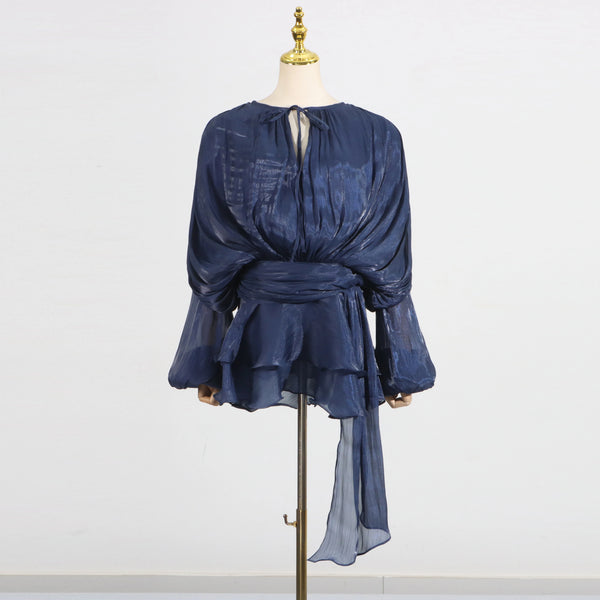 Streetwear Women's Long Sleeve High Waist Slimming Mini Dress Fashion