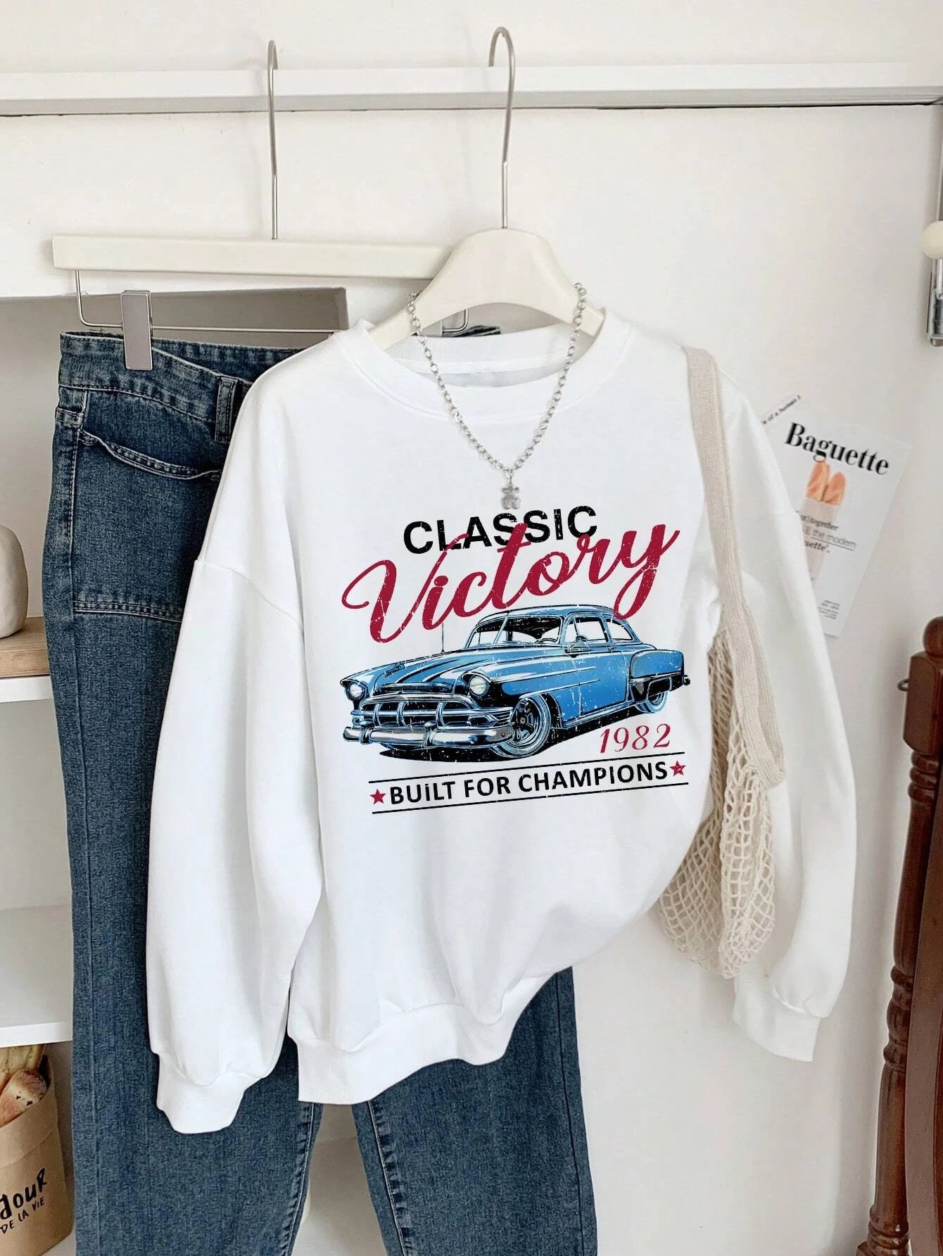 Keep Classic Alive And Car Printing Hoodies Women Autumn Casual Fashion