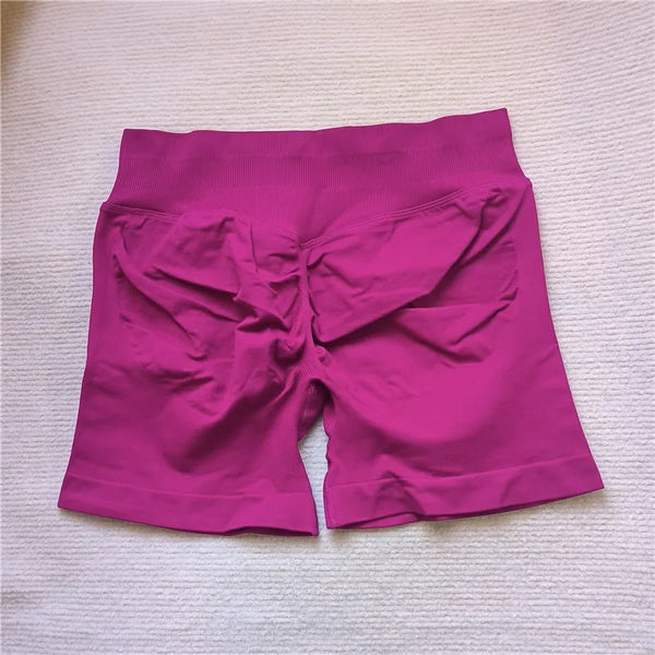 Seamless Scrunch Butt Shorts Women Yoga Biker Athletic Gym Leggings