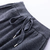 Womens Wool Jogger Pants High Waist Cashmere Knit Lounge