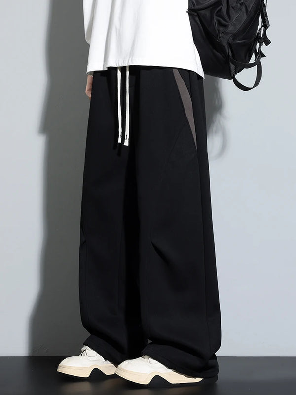 Mens Baggy Cotton Joggers Loose Sweatpants Athletic Fall Pants