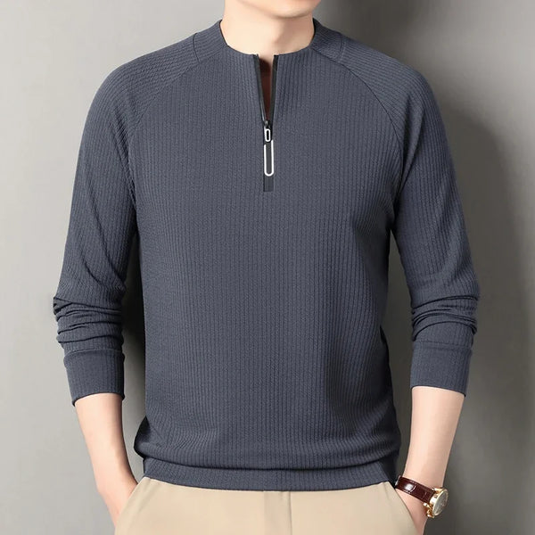 Autumn and Winter Men's Velvet Hoodie Long Sleeve Zipper