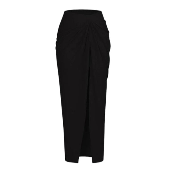 Black White Retro One Piece Swimsuit with Skirt