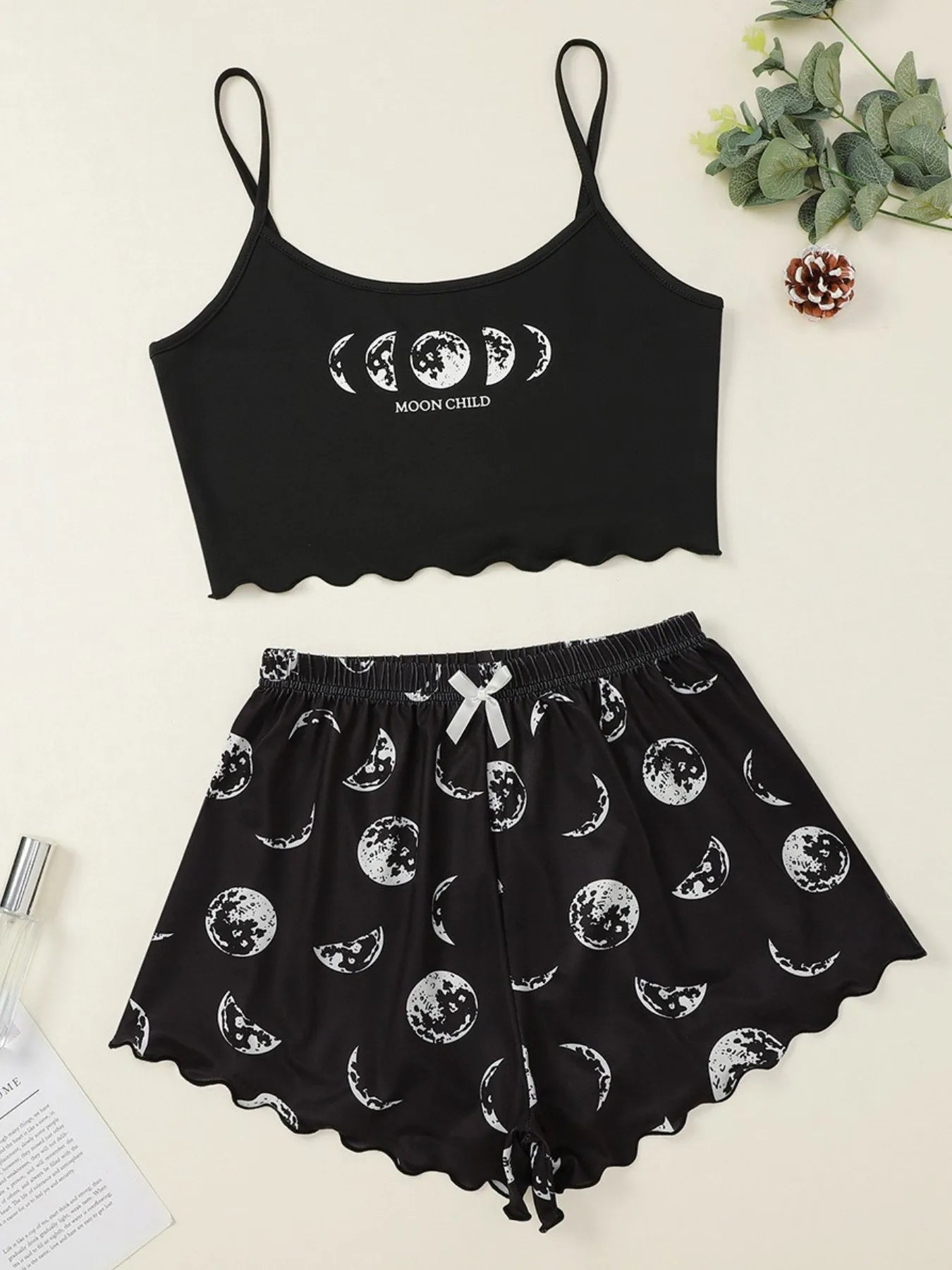 Women's Leopard Print Pajama Set Sexy V-Neck Sleeveless Sleepwear