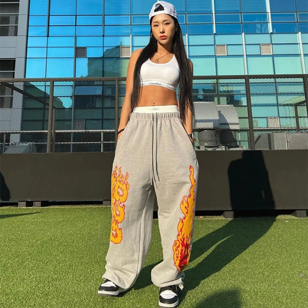 2024 939 Flamme Jazz Street Dance Breite Bein Hosen Frauen