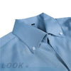 Mens Italian Collar Shirt Wrinkle Free Slim Fit Casual Dress