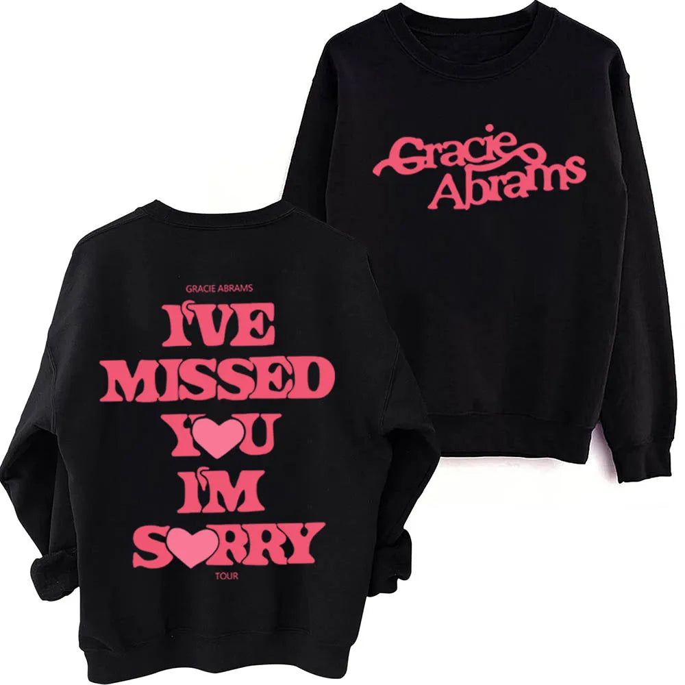 Gracie Abrams Hoodie I Miss You I'm Sorry Fan Made Merch