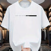 Summer Cotton Casual Loose Letter Print Round Neck Short-sleeved T-shirt