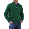 Mens Half Zip Turtleneck Sweater Knit Pullover Warm Jacket Coat