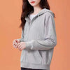 Oversized Zip Up Hoodie Women Warm Fleece Solid Fall Streetwear