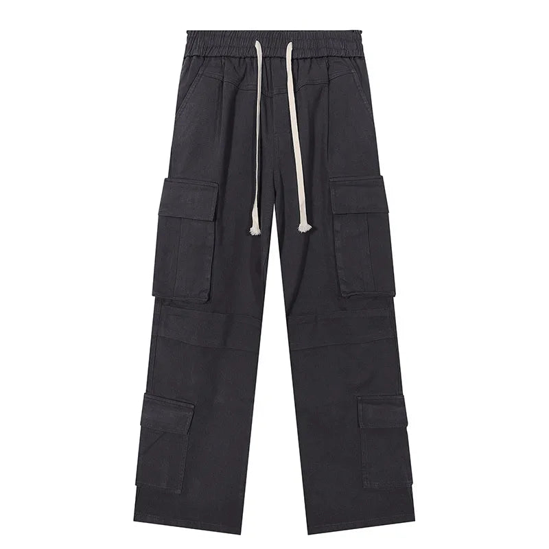 Men's Streetwear Vintage Denim Cargo Pants