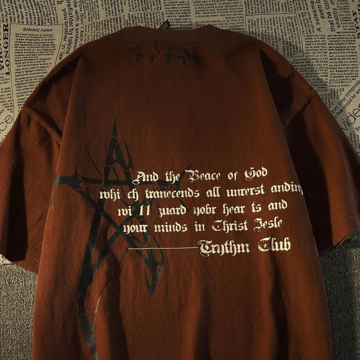 Men’s Street Hip Hop Graphic T-Shirt Loose Summer Casual