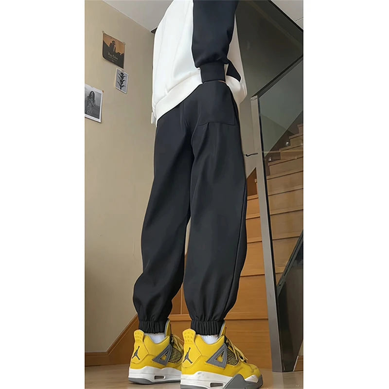 Men Satin joggers Cargo Pants Street