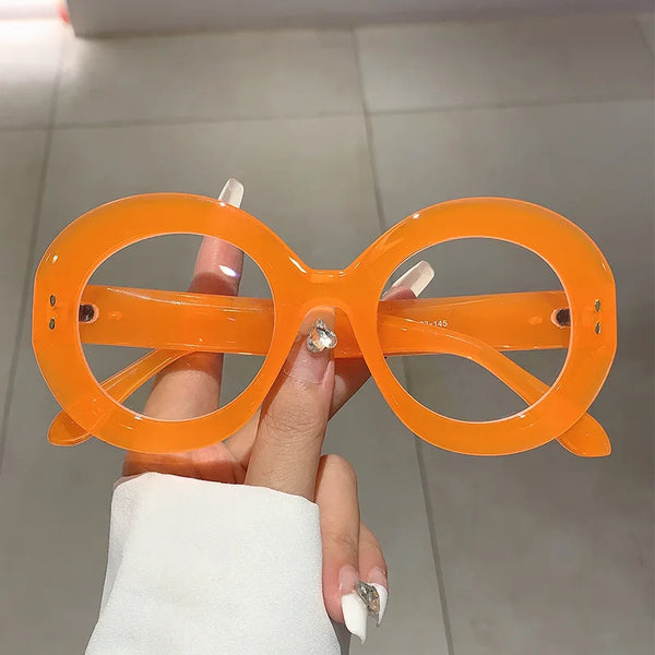 1960s Vintage Style TWIGGY Mod Oversized Round Oval Sunglasses