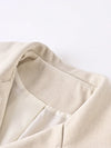 Khaki Bomber Jacket Women Wool Blend Belted Coat Fall Winter Warm