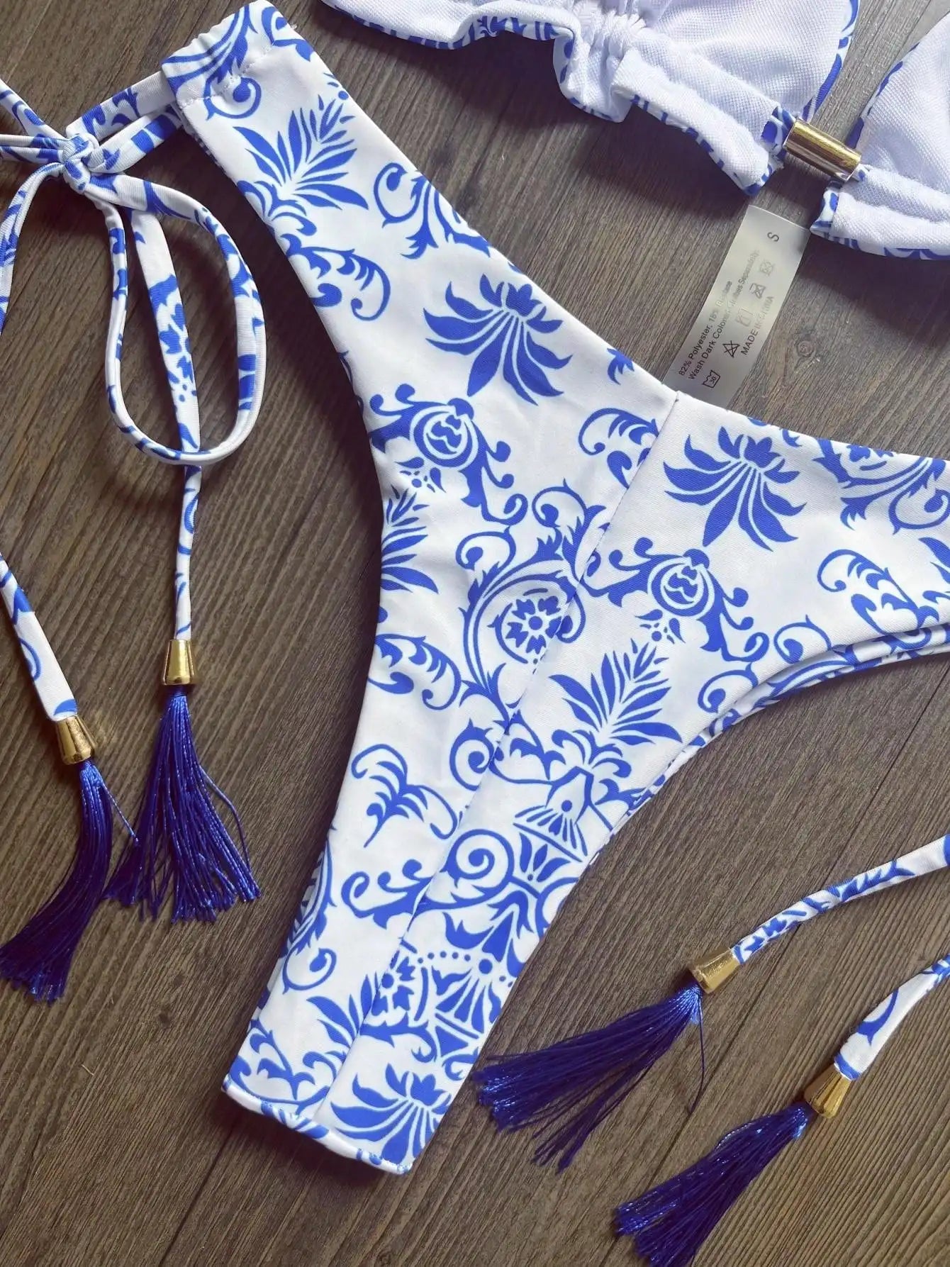 Bikini Set Triangle Bathing Suit Halter Swimwear Bandage Brazilian Biquinis