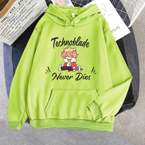 Technoblade Never Dies Hoodie – Dream SMP Retro Unisex Sweatshirt