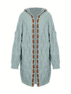 2024 Elegant Loose Hooded Cardigan for Women