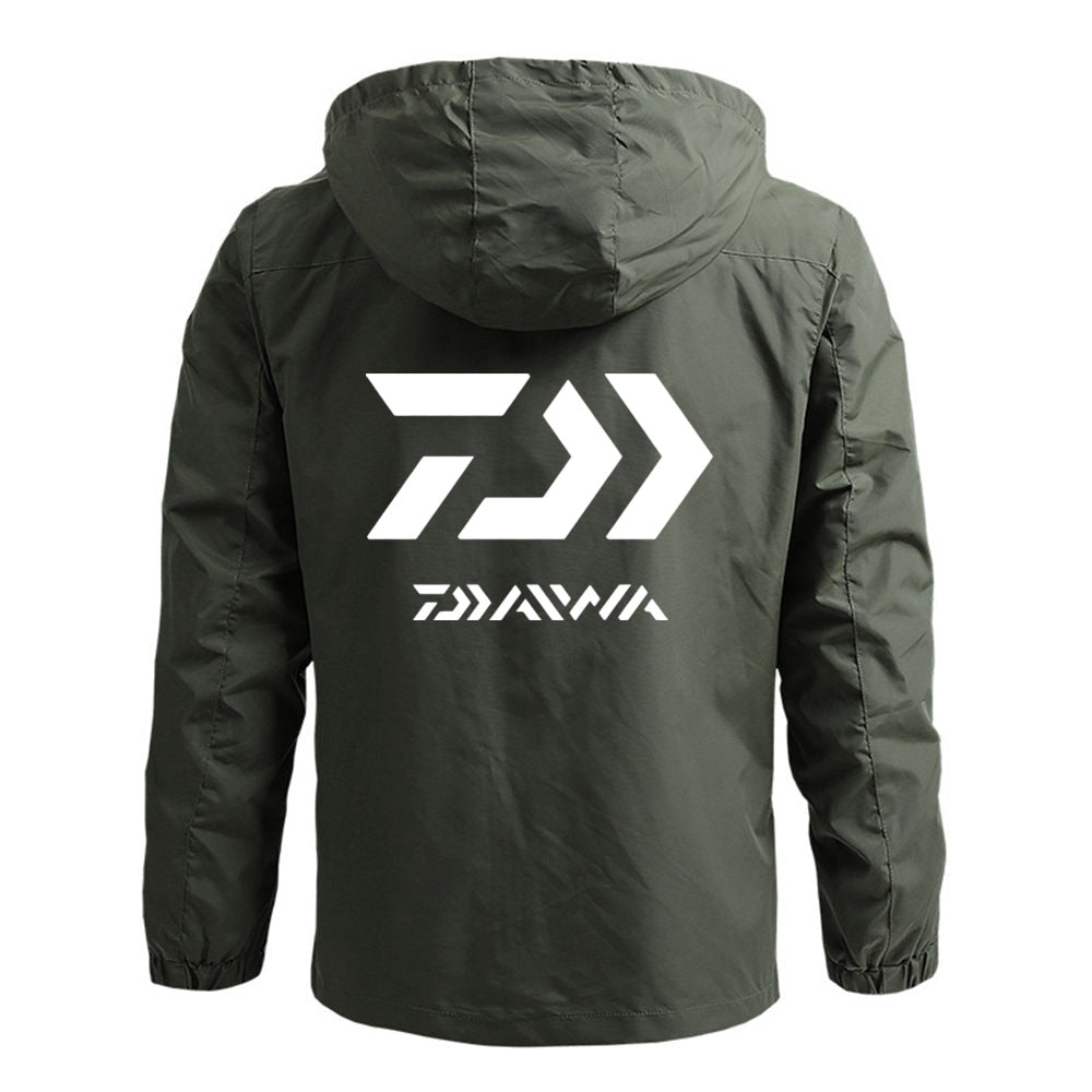 Autumn And Winter able Printing Waterproof Hooded Windbreaker Coats Outdoor Jackets - xinnzy