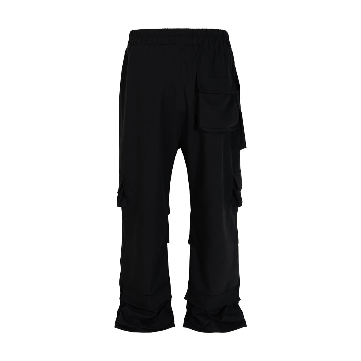 Men High Street Multi-Pocket Ruched Cargo Pants