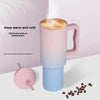 40 oz Tumbler with Handle Straw Lid Insulated Travel Coffee Cup