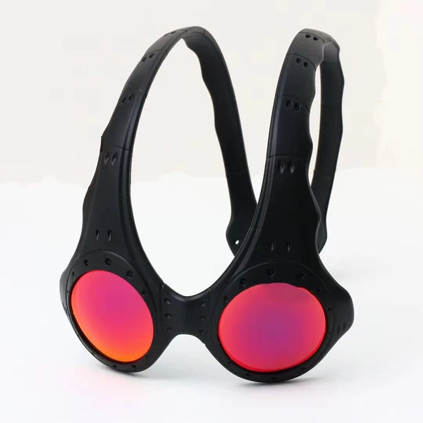 Oak Style OTT FMJ Cyberpunk Silver + Iridium Lens Alien Goggles Sunglasses