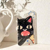 Doodle Angry Cat for Iphone Case Back Cover Clear