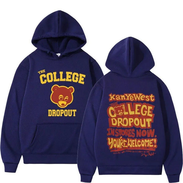 Kanye West College dropout hoodie music hoodie fashion trend unisex