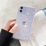 Ottwn Starry Sky Constellation Pattern Case For iPhone Clear Soft TPU Back Cover