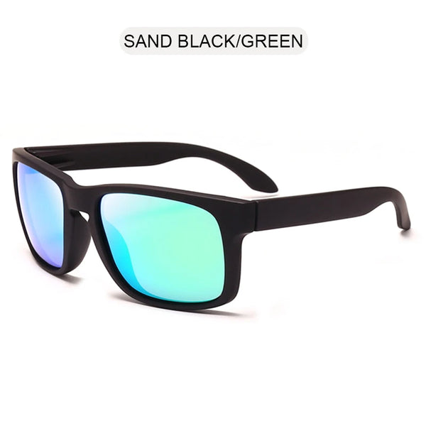 Classic Black Polarized Sunglasses Square Sports
